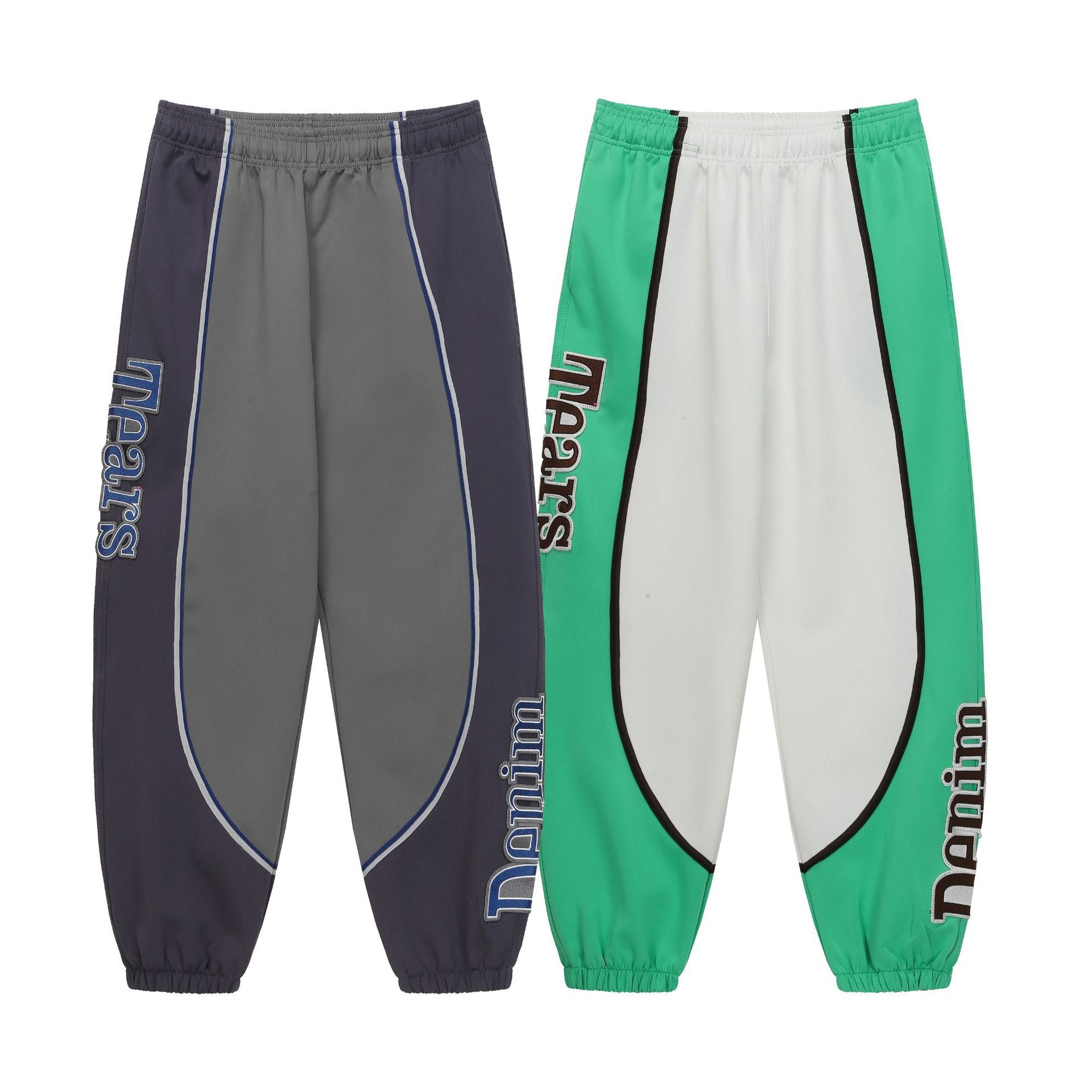 Denim Tears Green White Track Pants