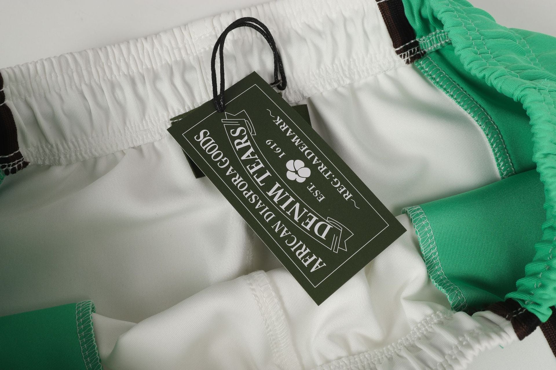 Denim Tears Green White Track Pants