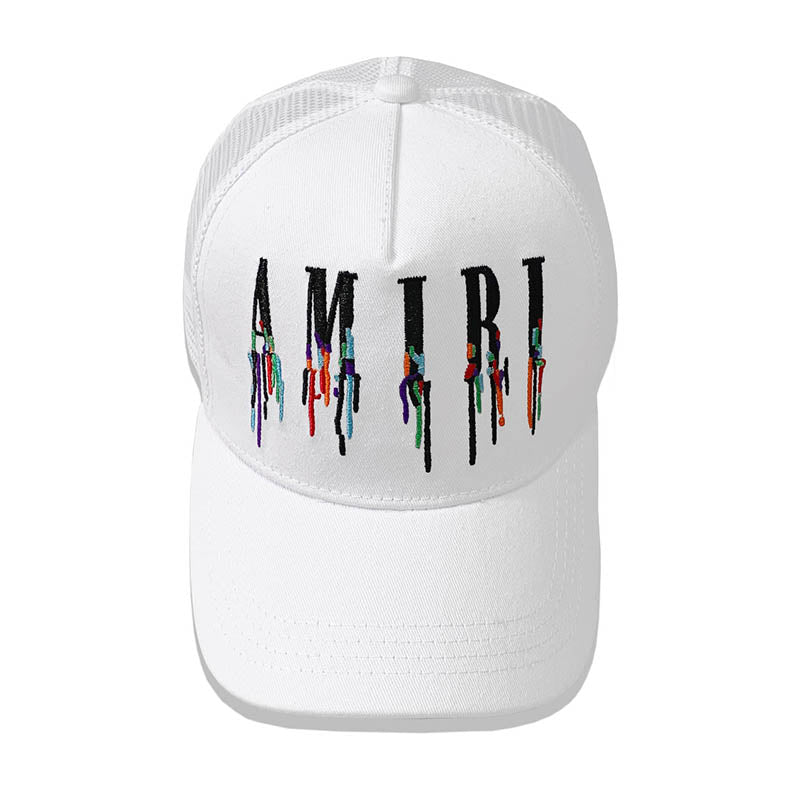 AMIRI color splash paint new color cap sun hat
