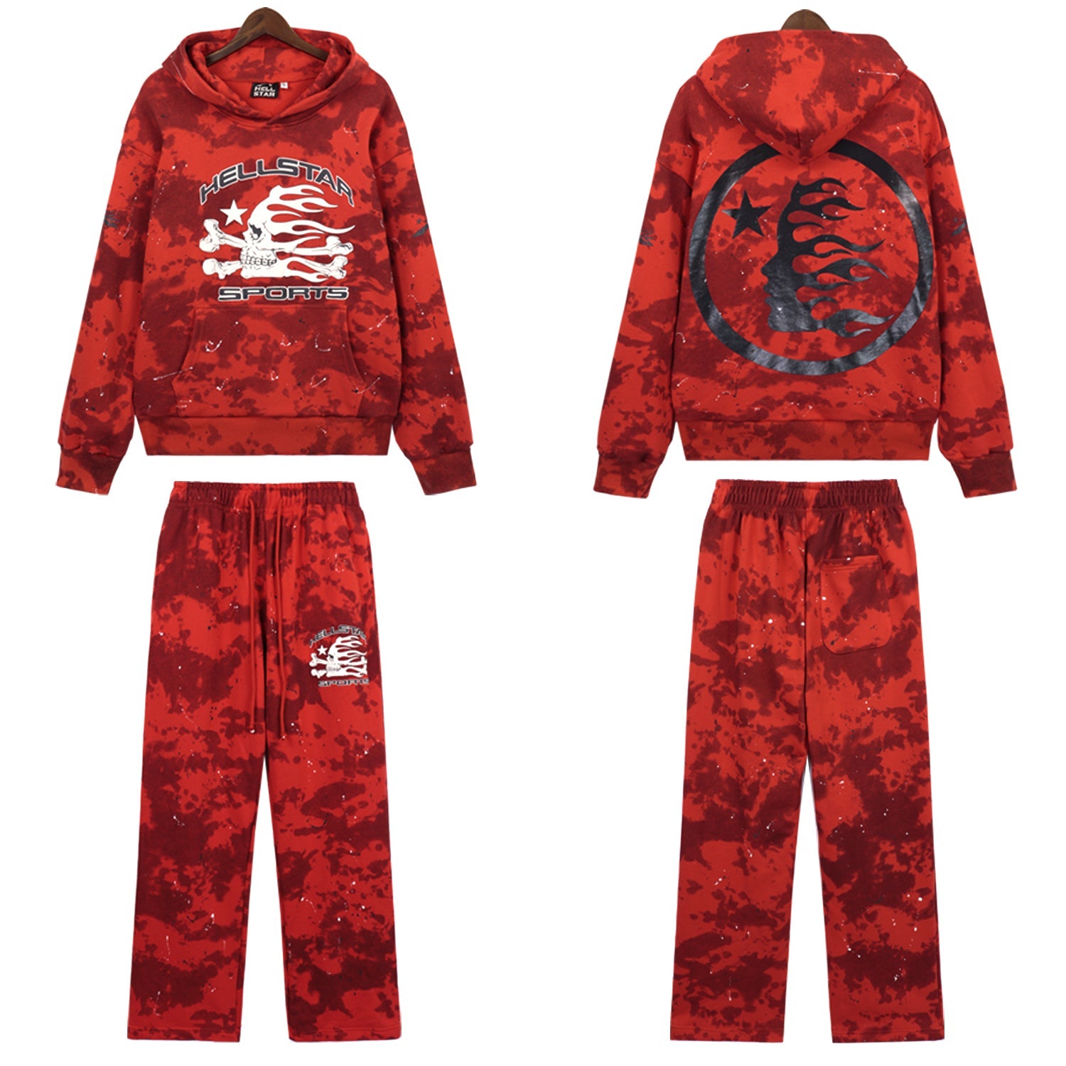 Hellstar Studios New Hoodie and Pants Set